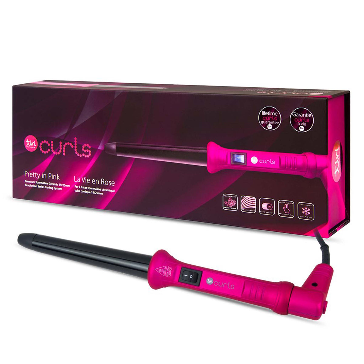 19mm/25mm Revolution Clipless Curling Iron (with Heat Glove Included
