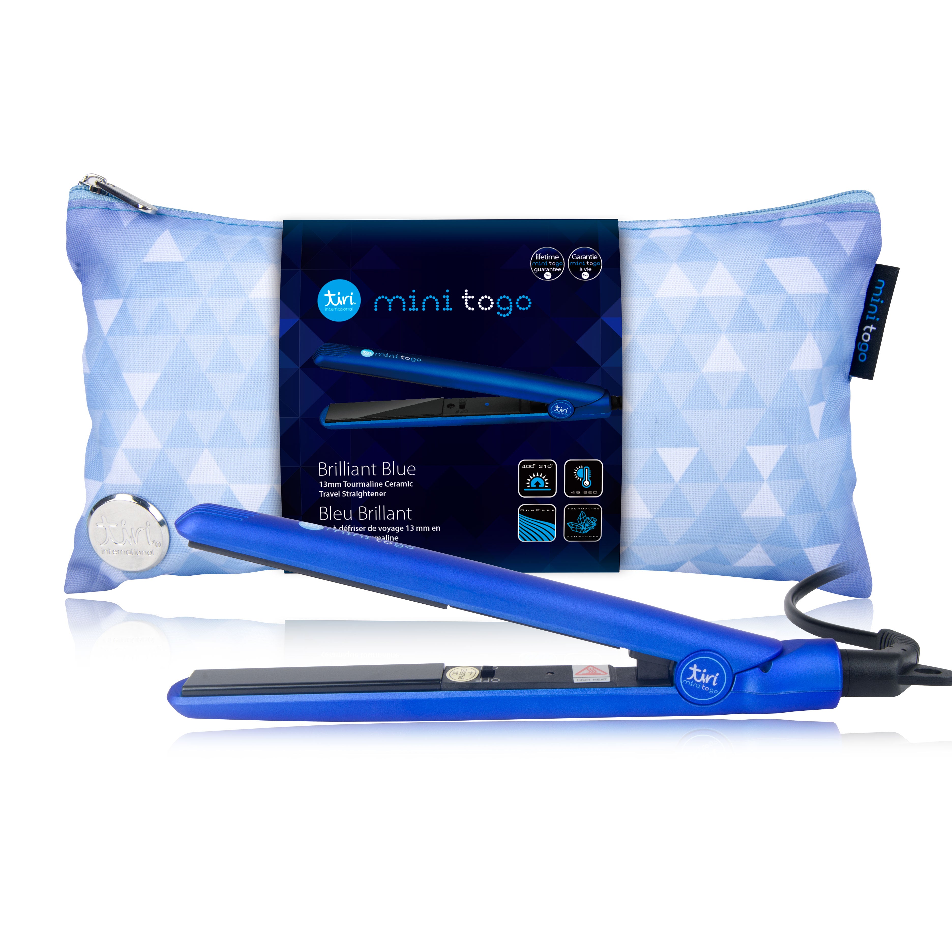 NEW Mini ToGo Flat Iron with Travel Carrying Bag