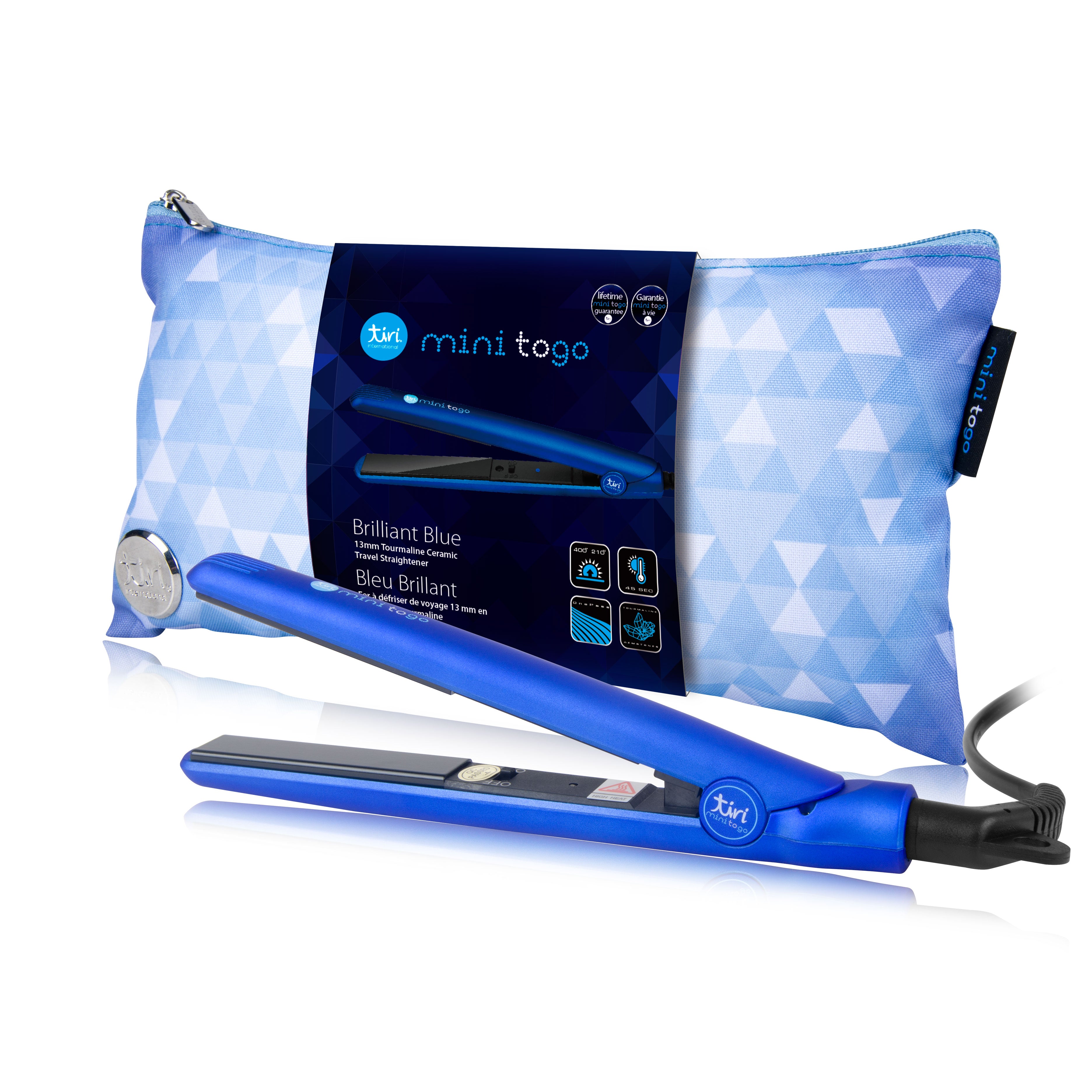 NEW Mini ToGo Flat Iron with Travel Carrying Bag