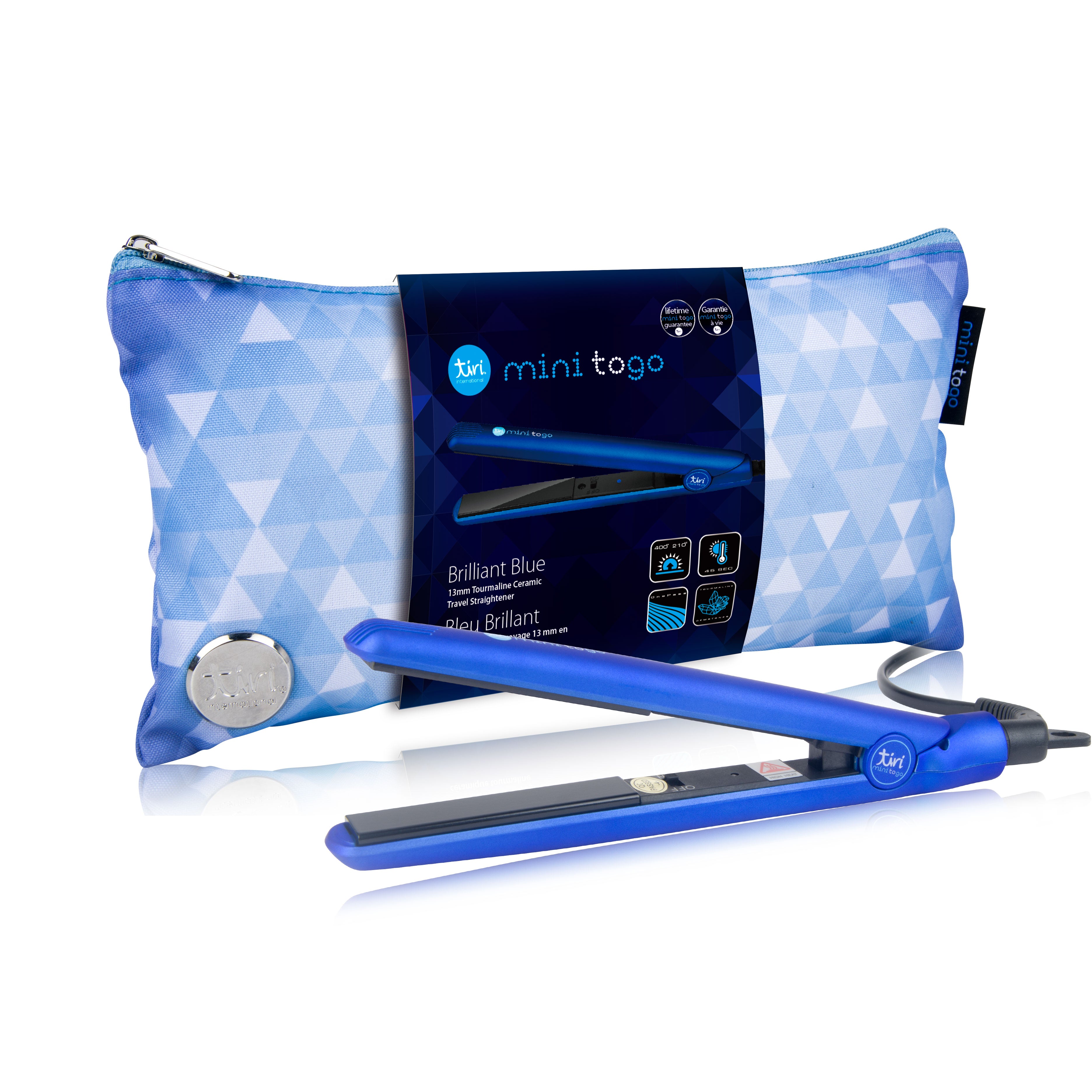 NEW Mini ToGo Flat Iron with Travel Carrying Bag