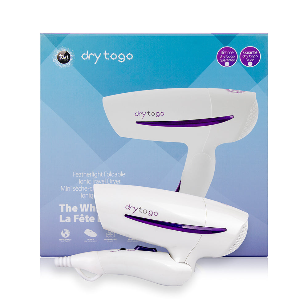 TIRI PRO "TO-GO" Travel Styling Duo | Foldable 1200W Travel Dryer + Compact Flat Iron