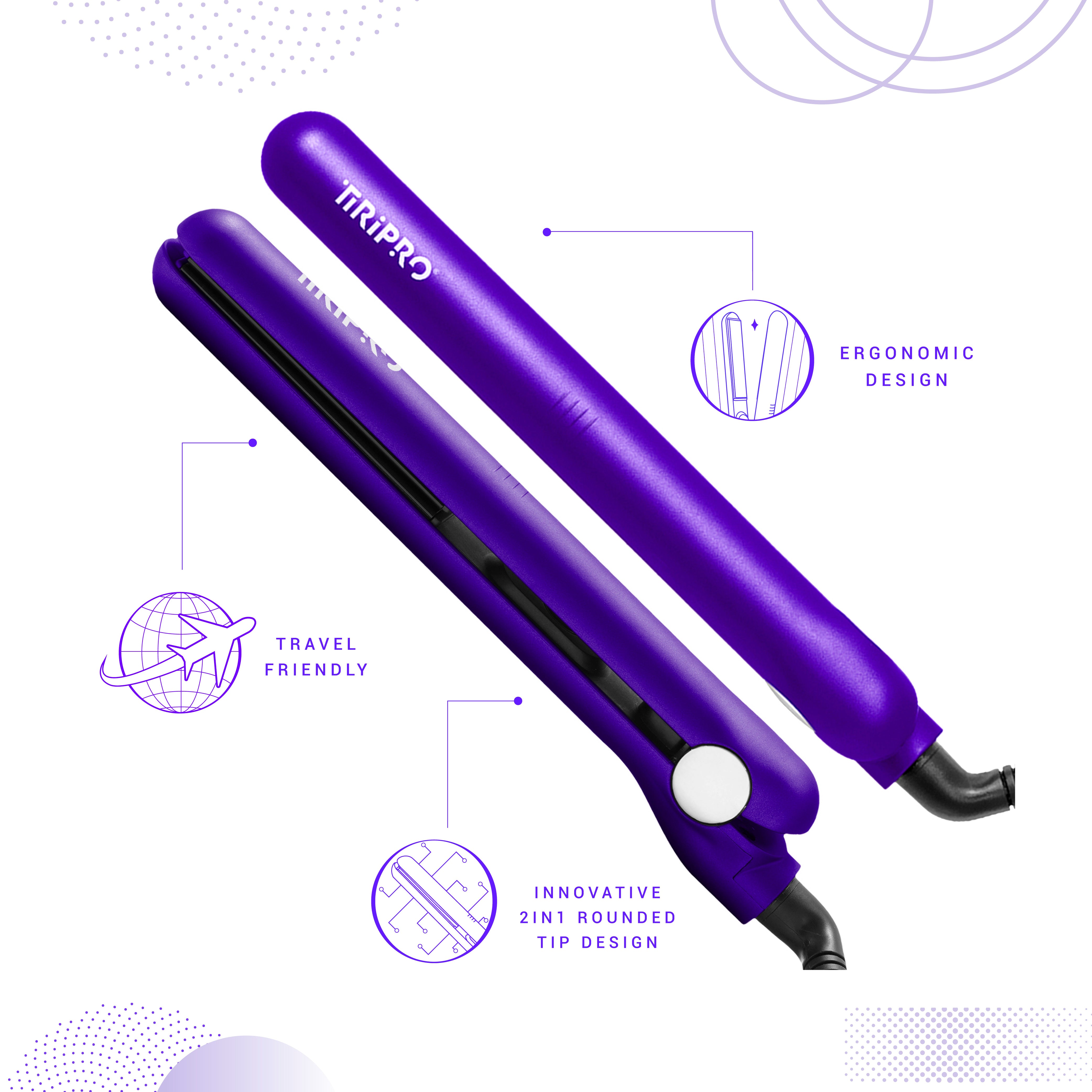 Midi 0.75" Hybrid Straightener with Far Infrared Tech