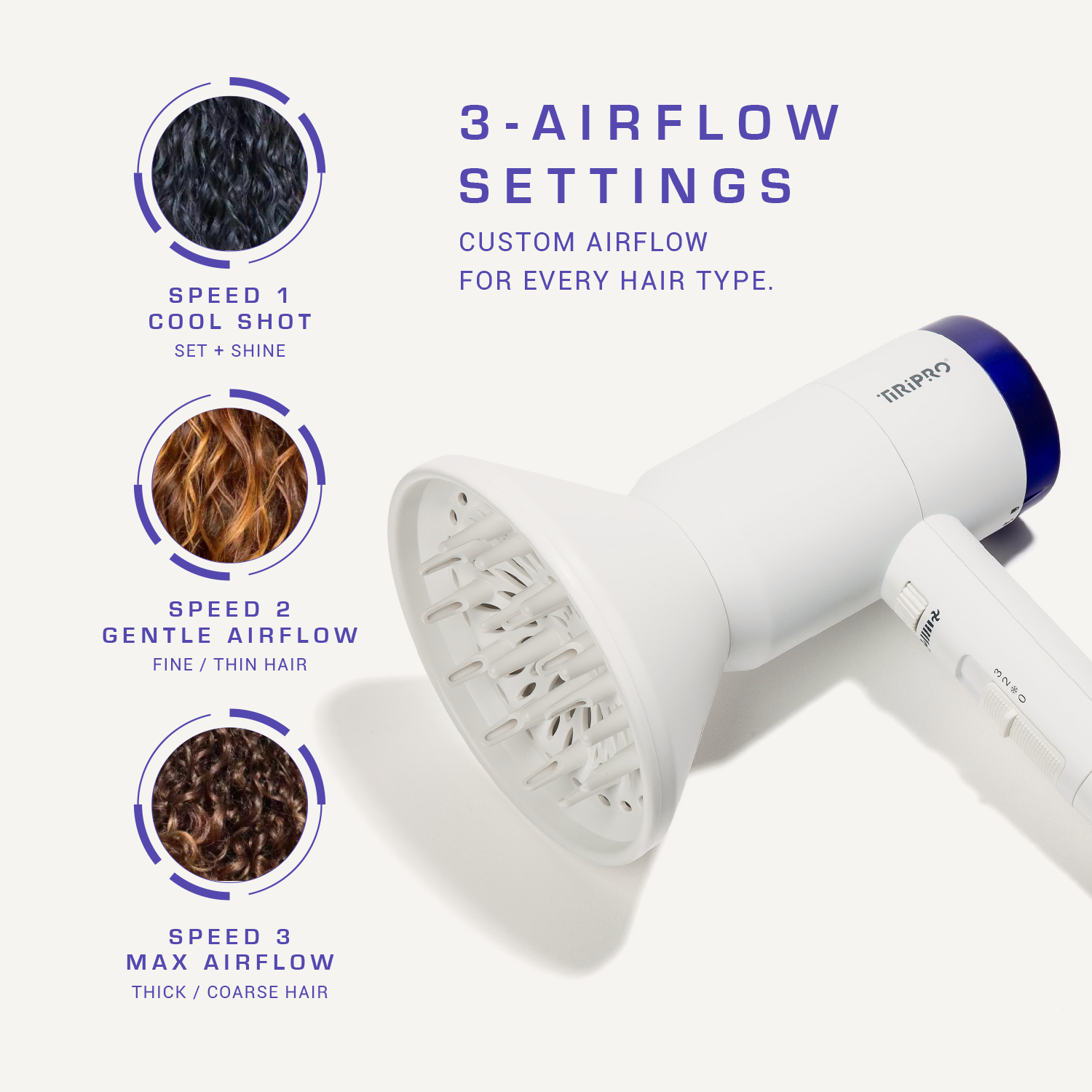 Prisma Pro Dryer with Adjustable Airflow Technology (Accessories Included)