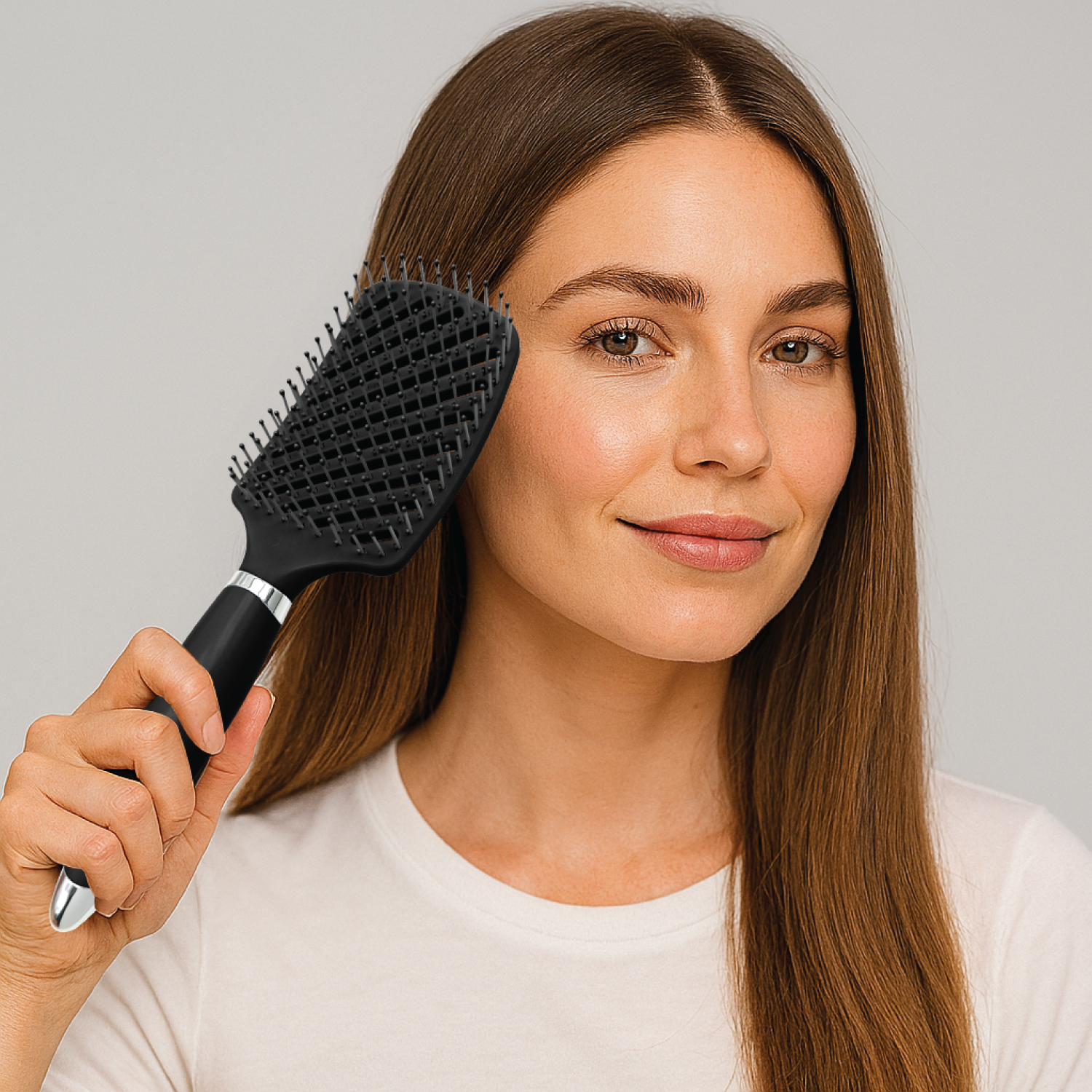 Brosse à palette en nylon démêlante sans frisottis