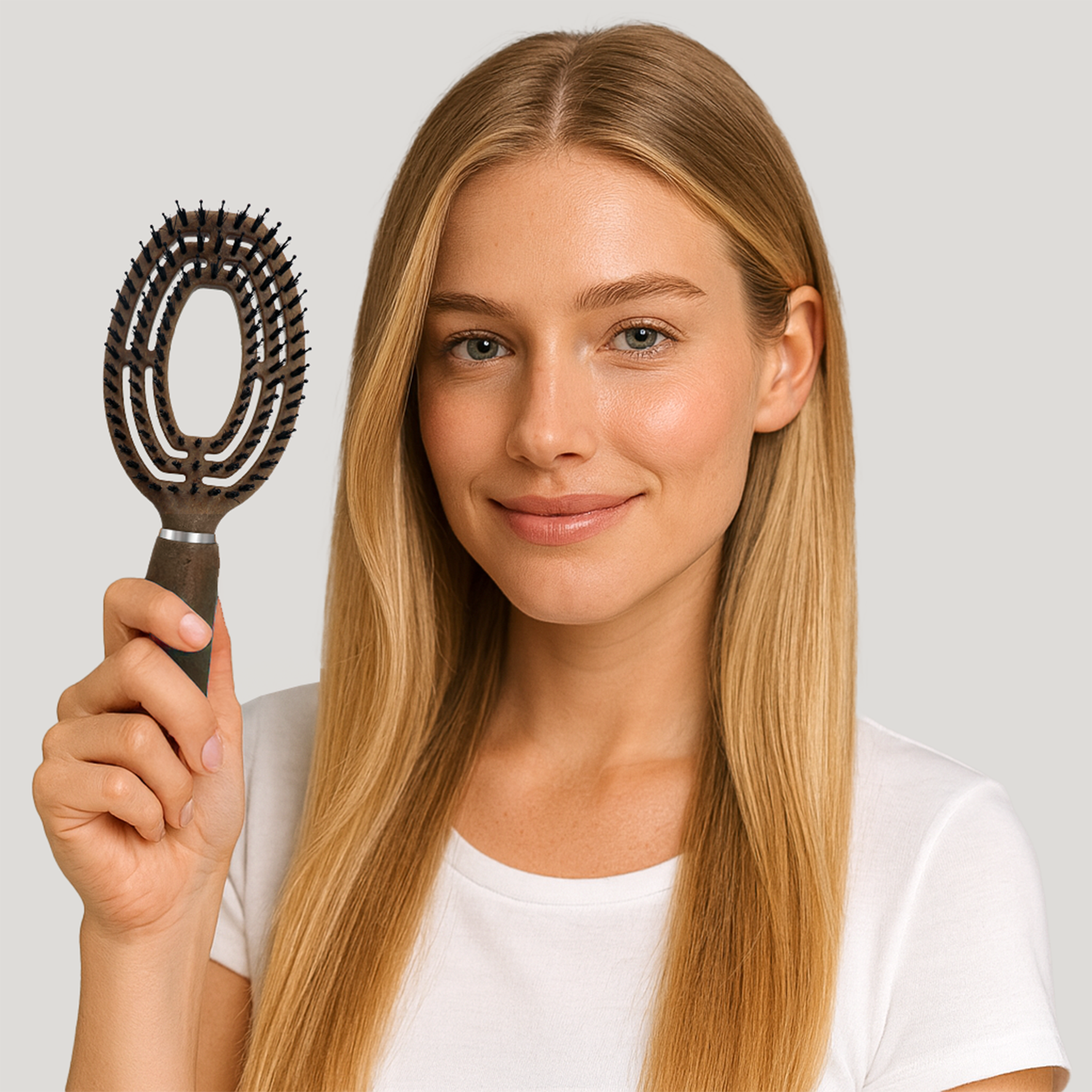 Eco-Friendly 2in1 Thermal Hair Brush with Vented Spiral Design (Coffee Grounds) COMING SOON
