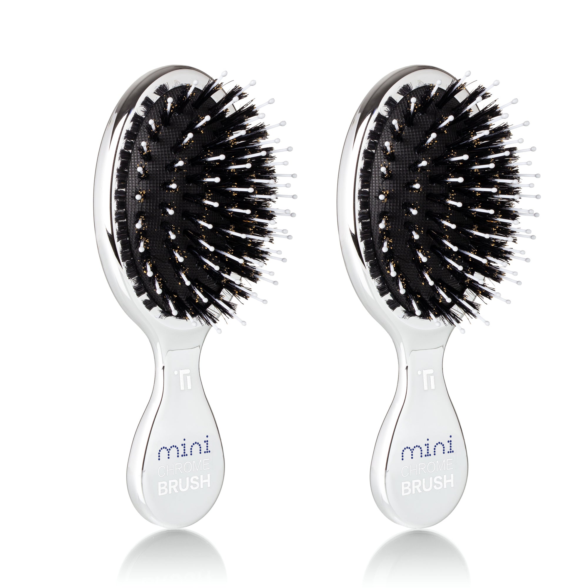 (Value 2-Pack) Mini Boar Bristle Hair Brush