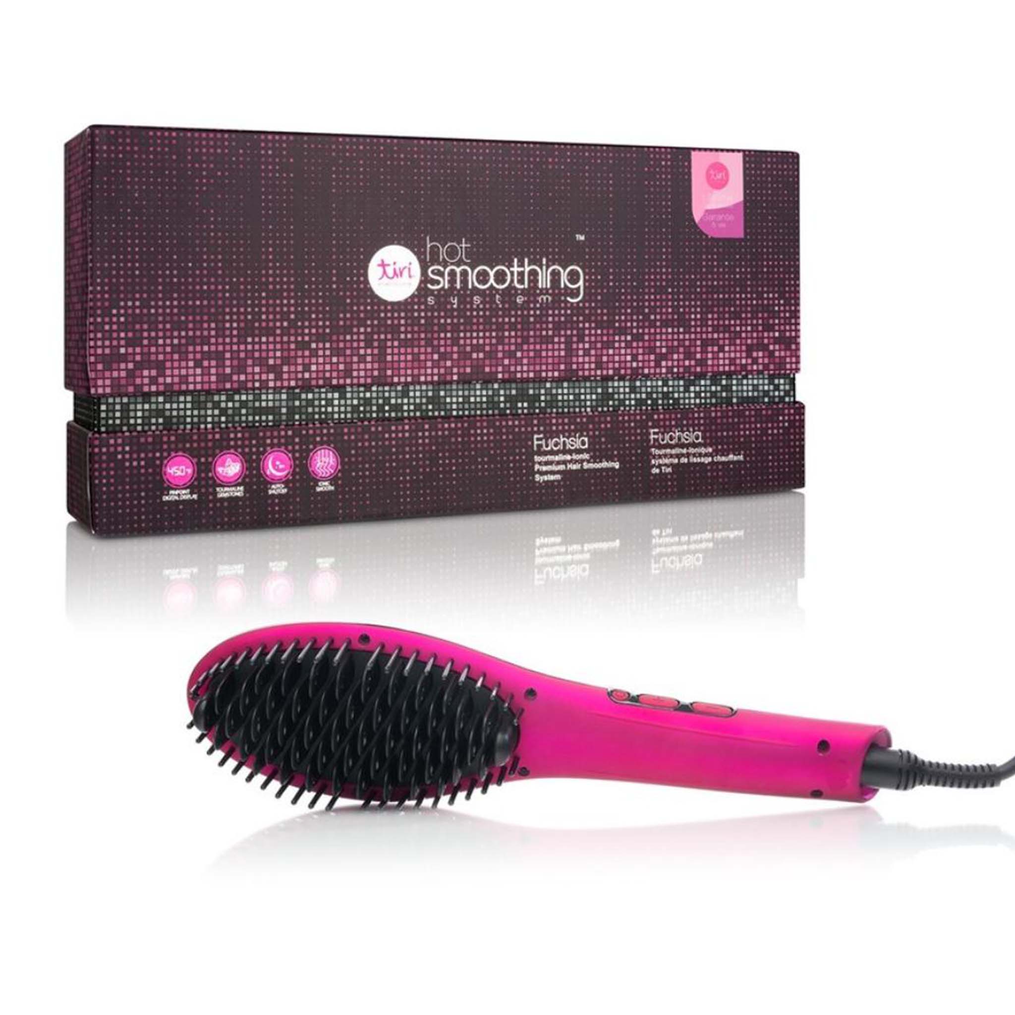 Heated smoothing shop brush