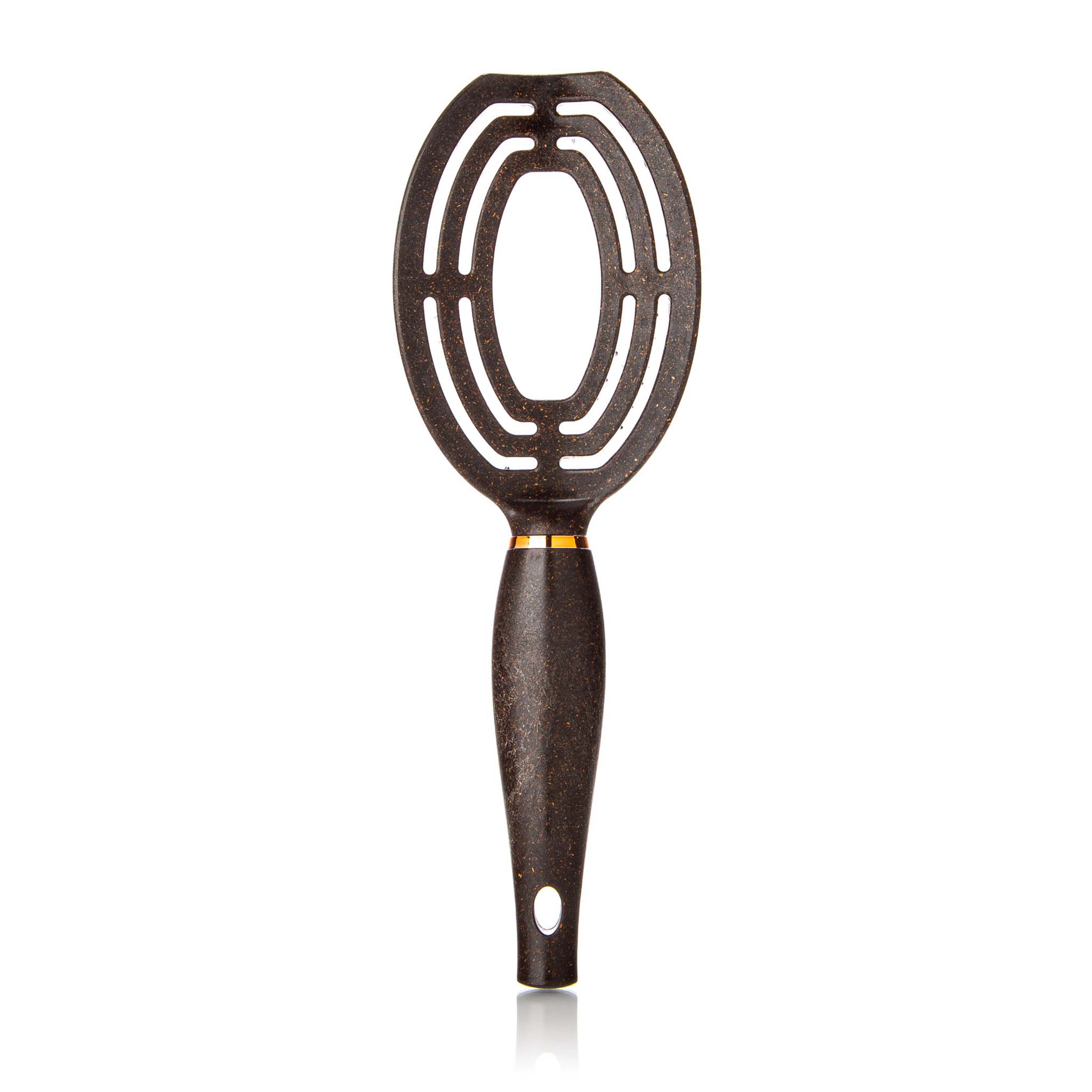 New Eco-Friendly 2in1 Thermal Hair Brush with Vented Spiral Design (Coffee Grounds)