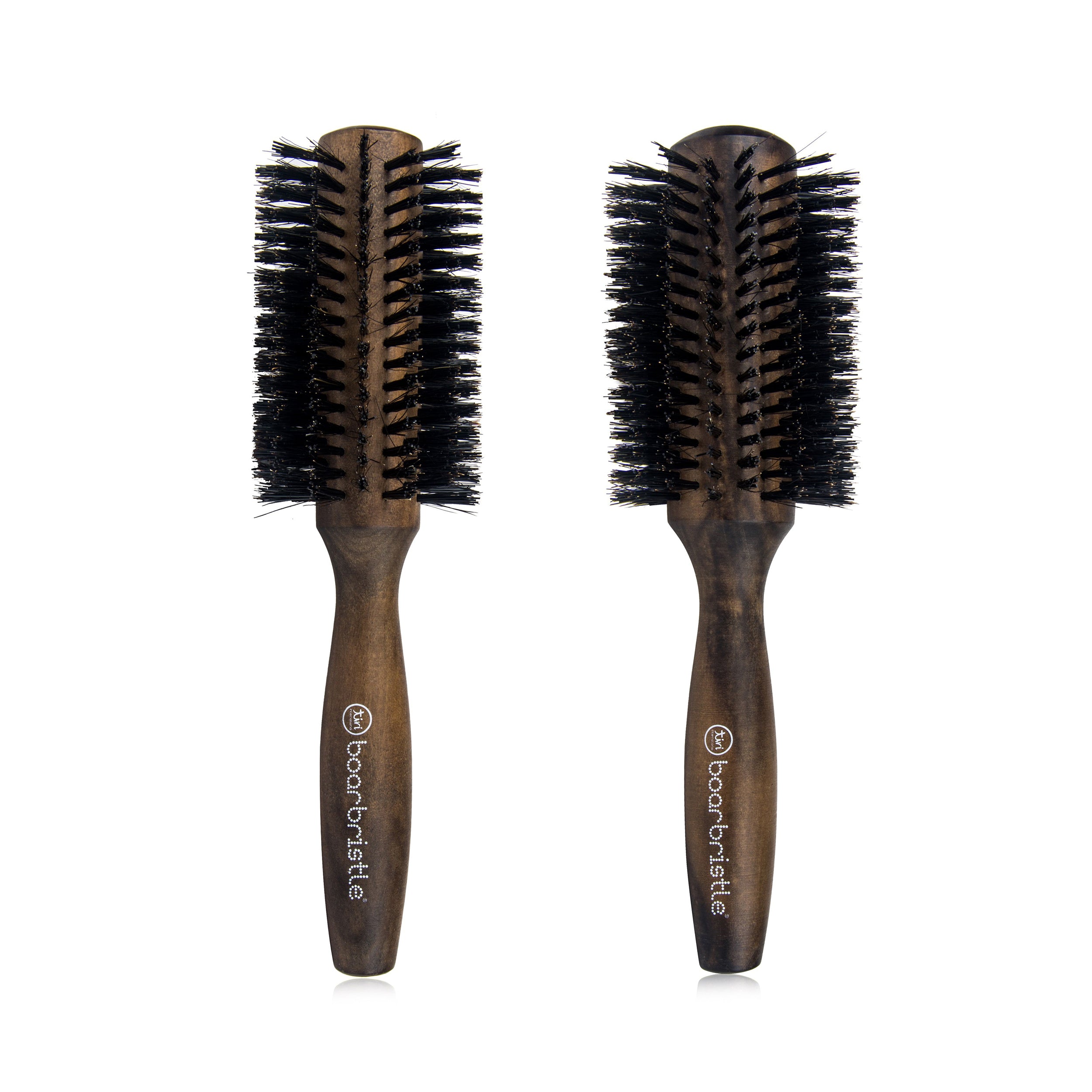 2pc Professional Boar Bristle Hair Brush Collection (Two Sizes Included)