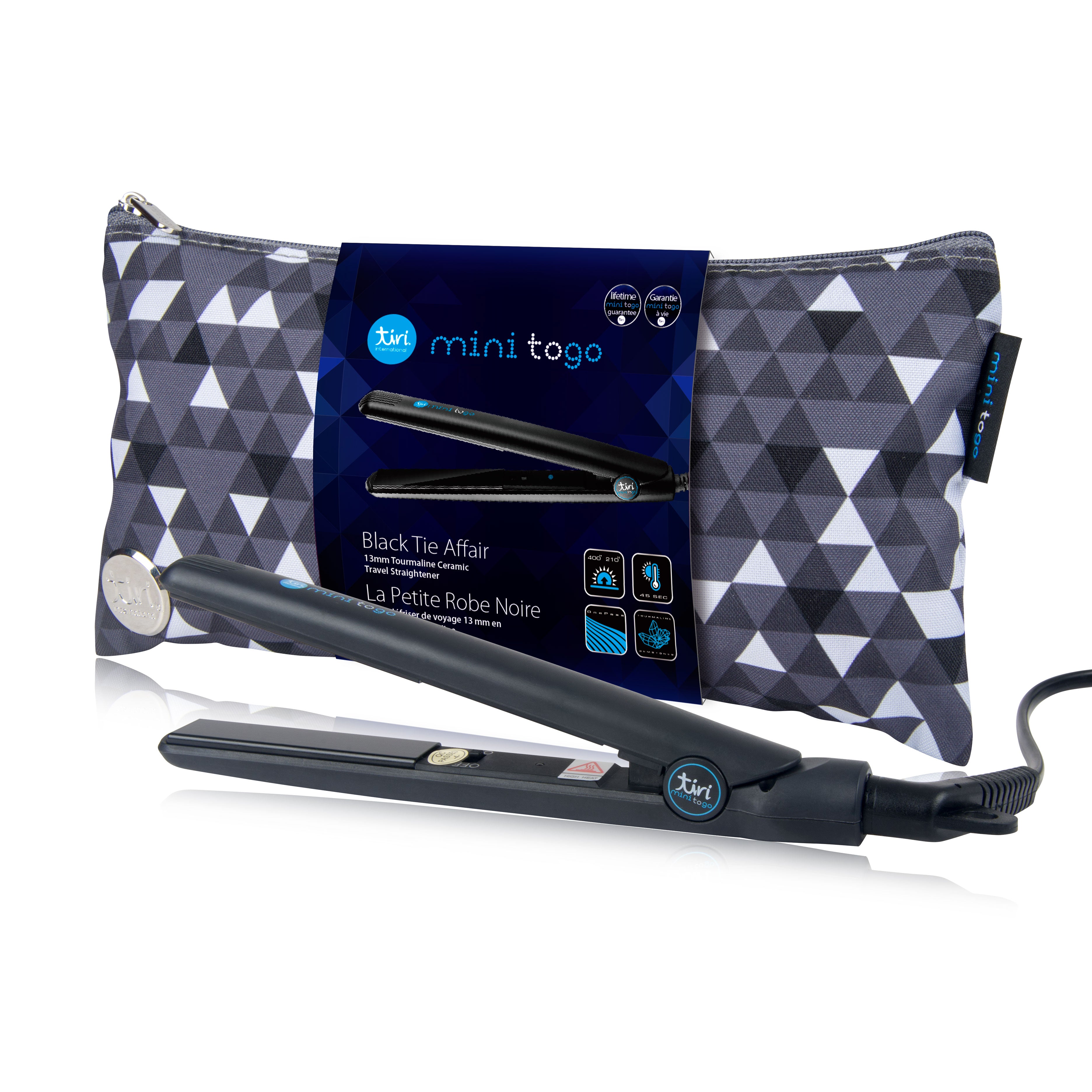 Mini ToGo Flat Iron with Travel Carrying Bag