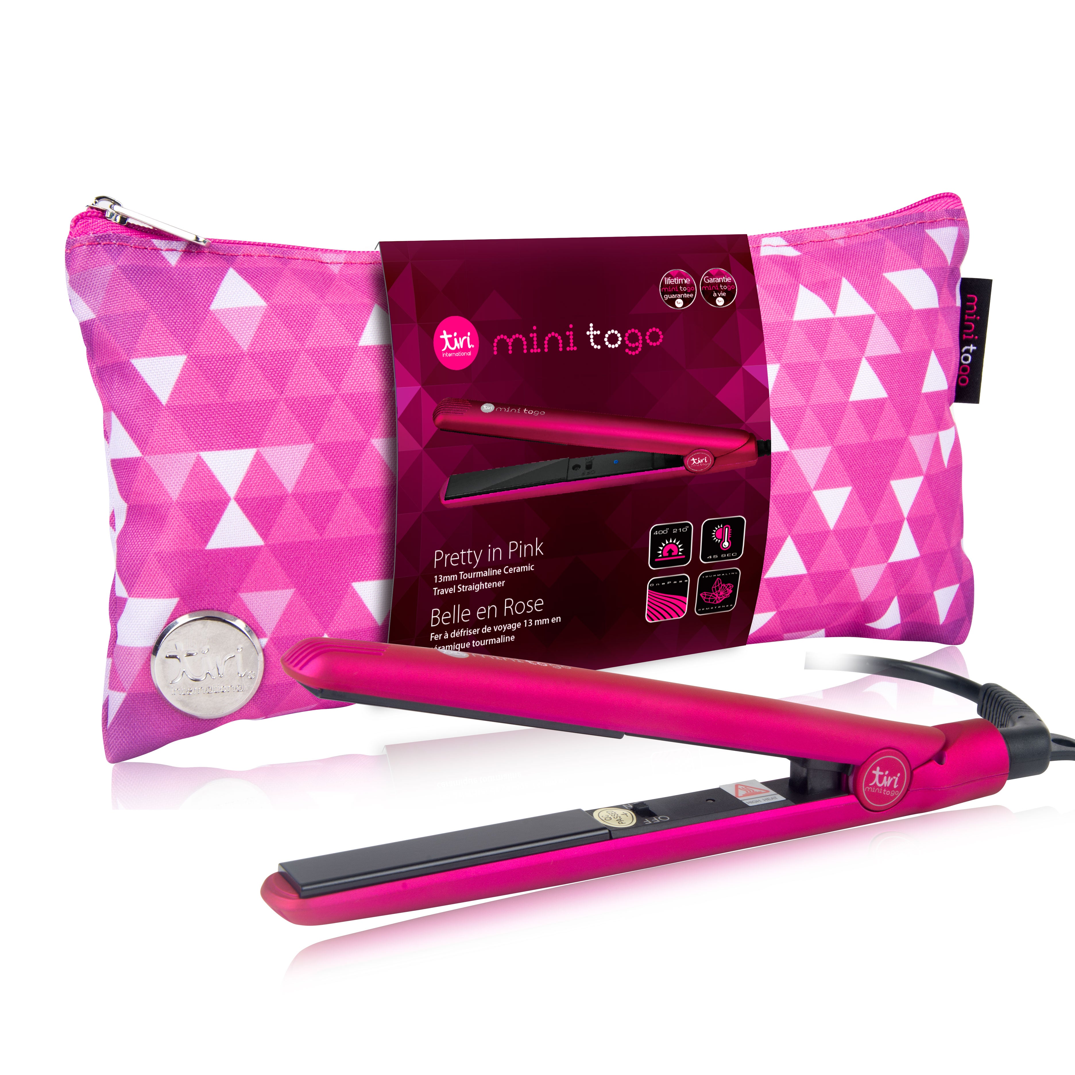 Mini ToGo Flat Iron with Travel Carrying Bag