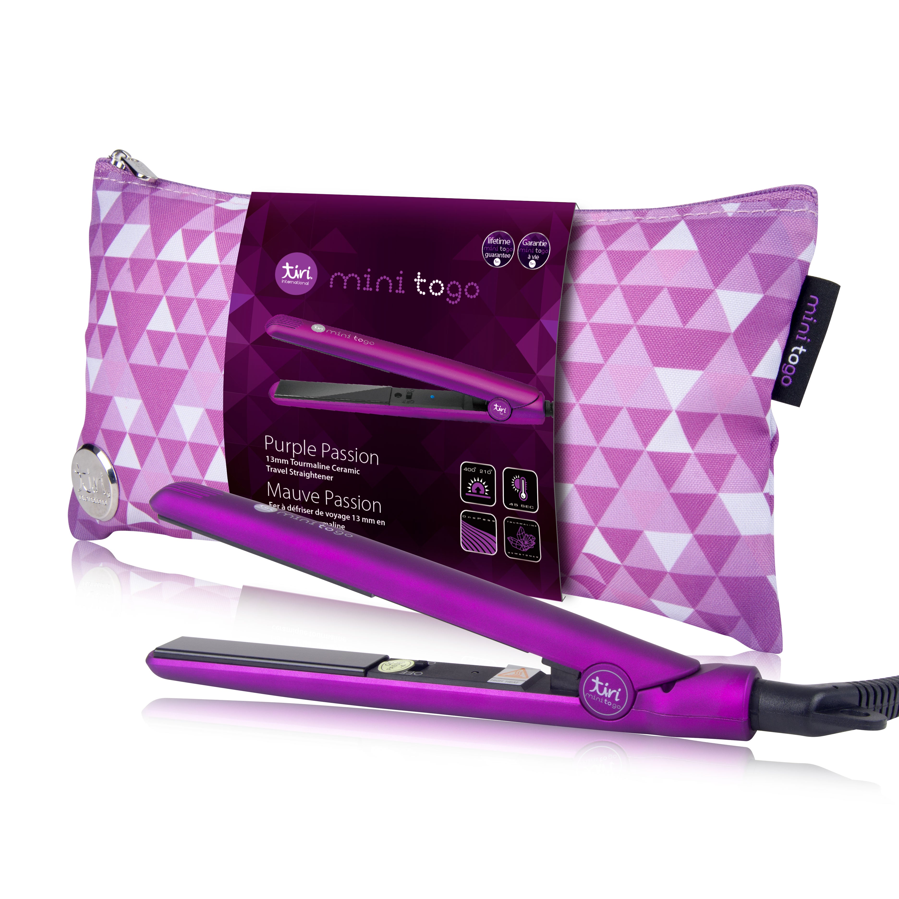 Mini ToGo Flat Iron with Travel Carrying Bag