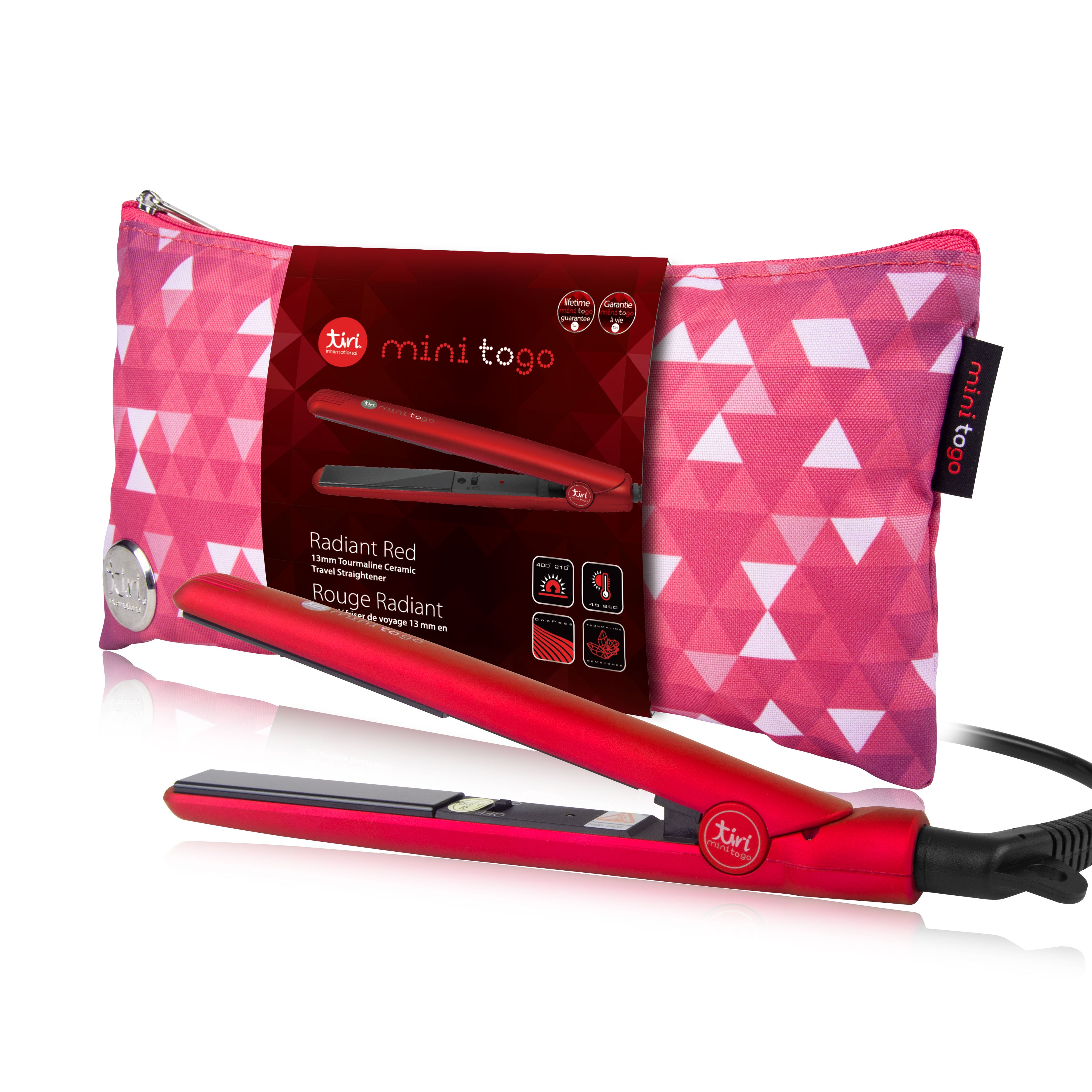 Mini ToGo Flat Iron with Travel Carrying Bag