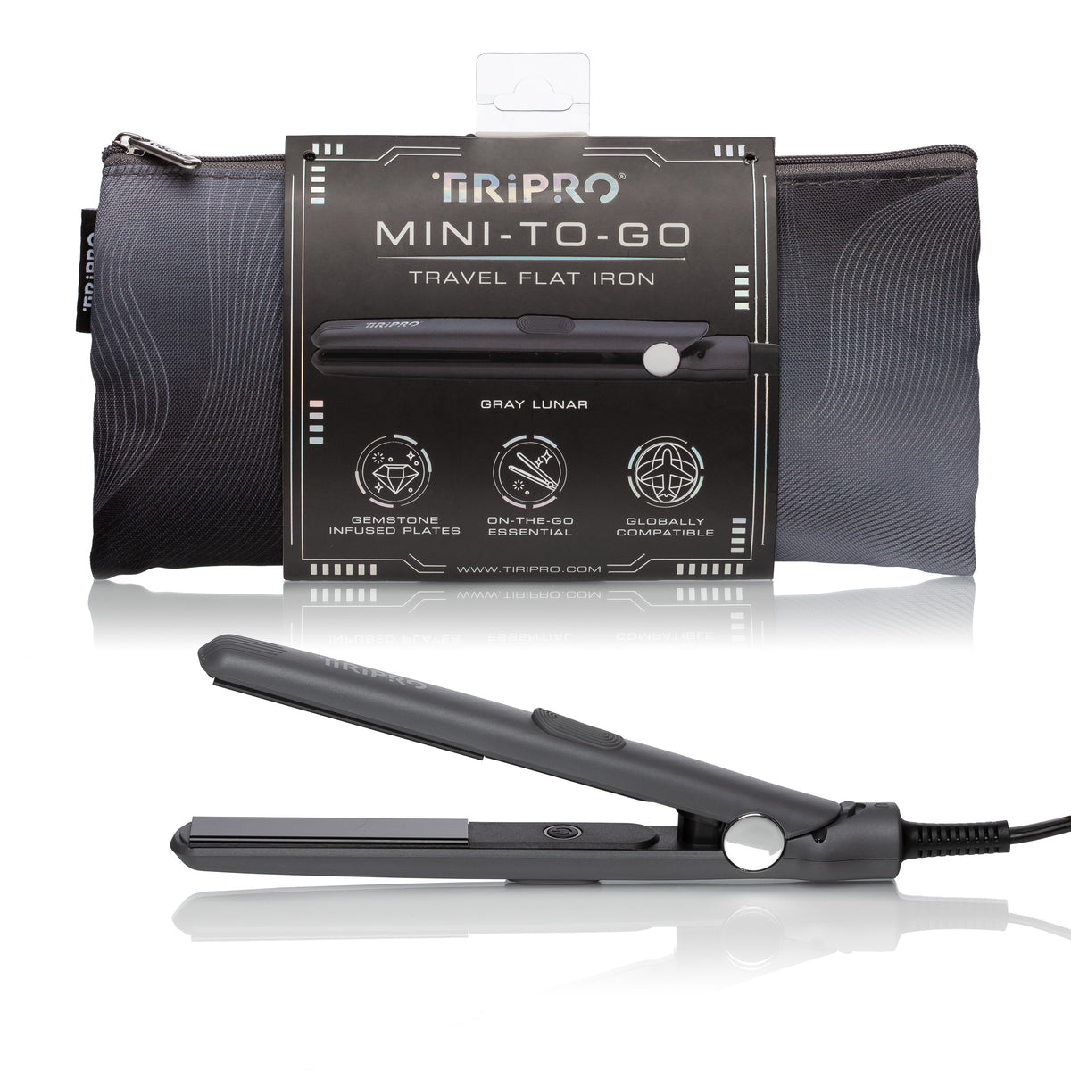 NEW Mini ToGo Flat Iron with Travel Carrying Bag