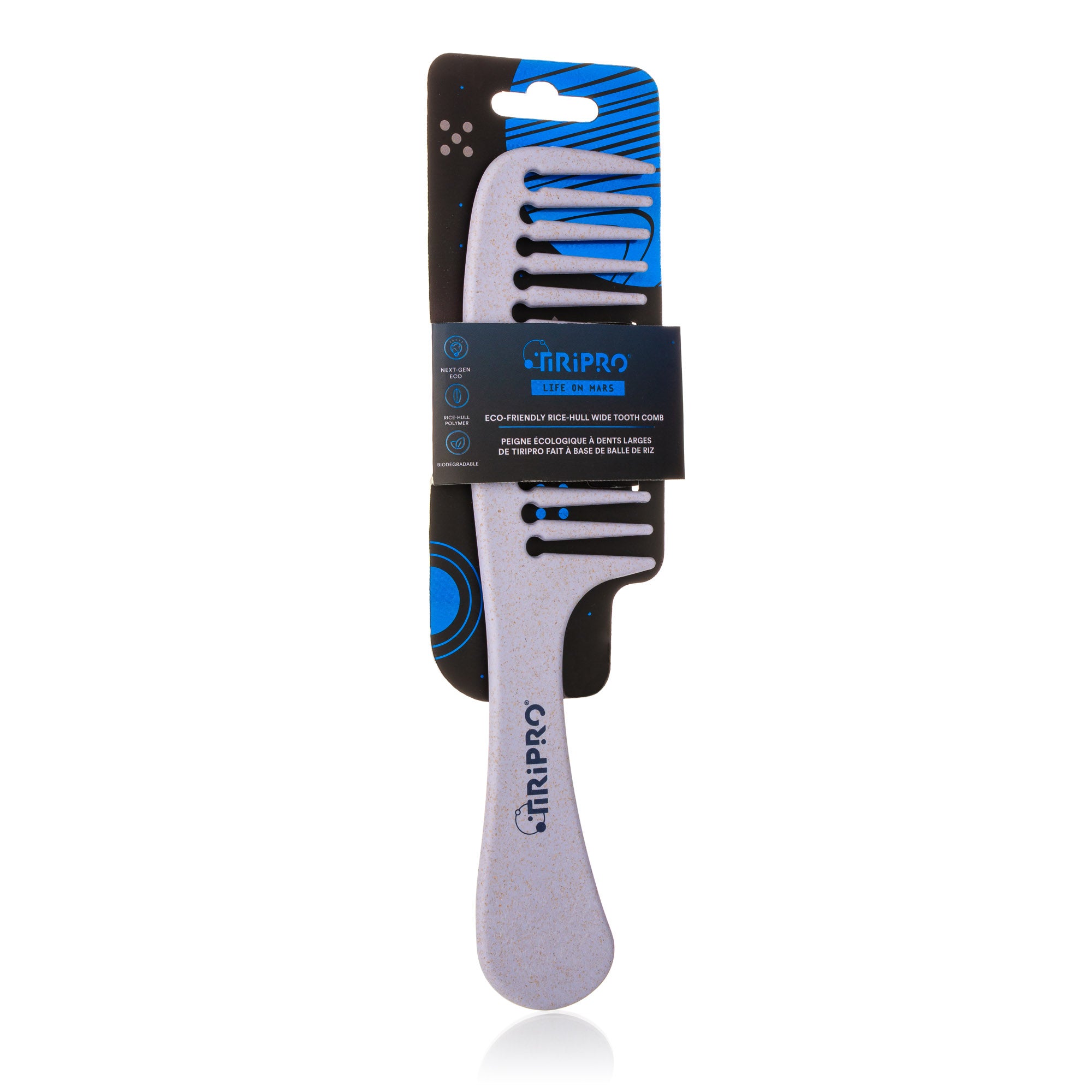 TIRI PRO "Eco Blowout" Styling Set | Prisma Pro Ionic Dryer, Eco Thermal Vented Brush & Rice-Hull Wide-Tooth Comb