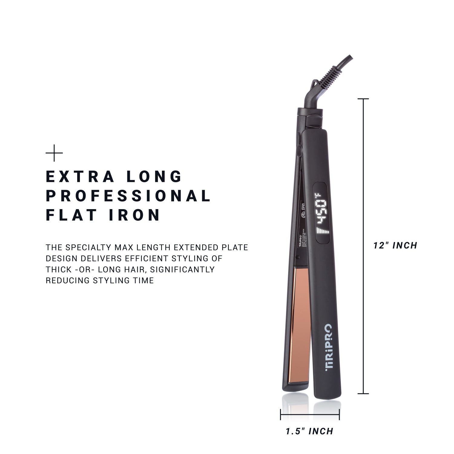 Digital “TitanTouch" 1 inch  Flat Iron