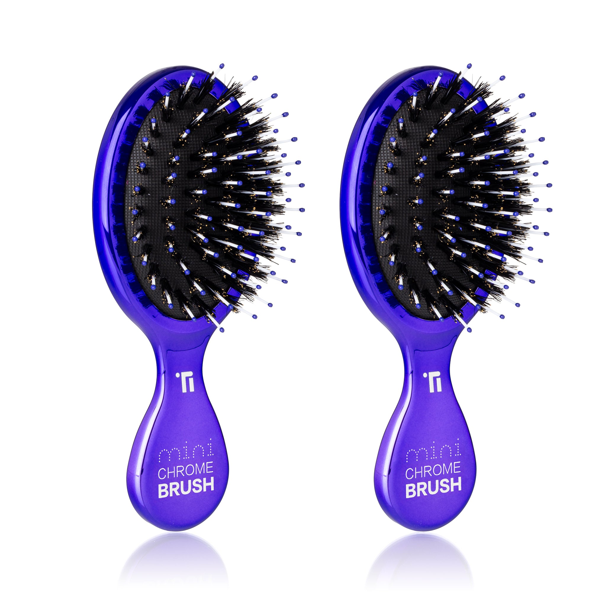 (Value 2-Pack) Mini Boar Bristle Hair Brush