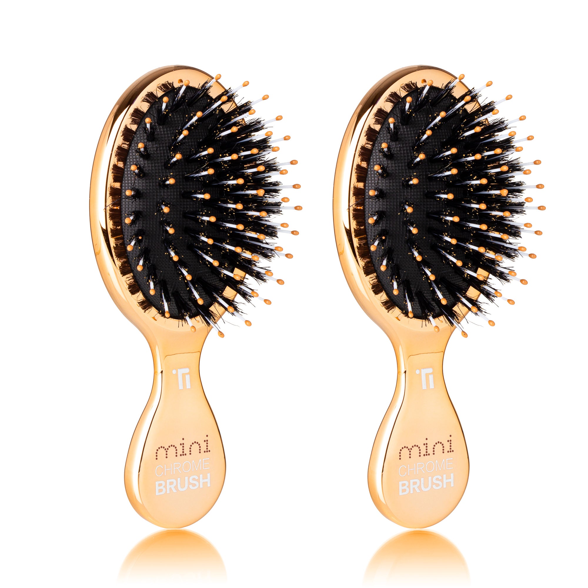 (Value 2-Pack) Mini Boar Bristle Hair Brush