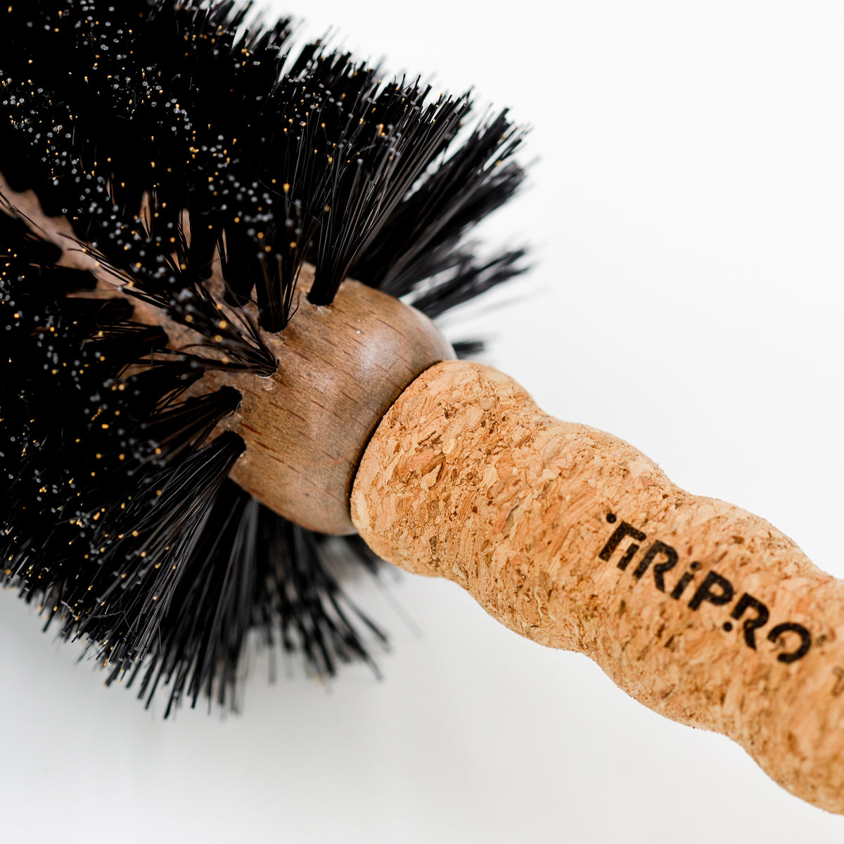 Volume Theory Round Professional Cork-Handle Boar Bristle Brush
