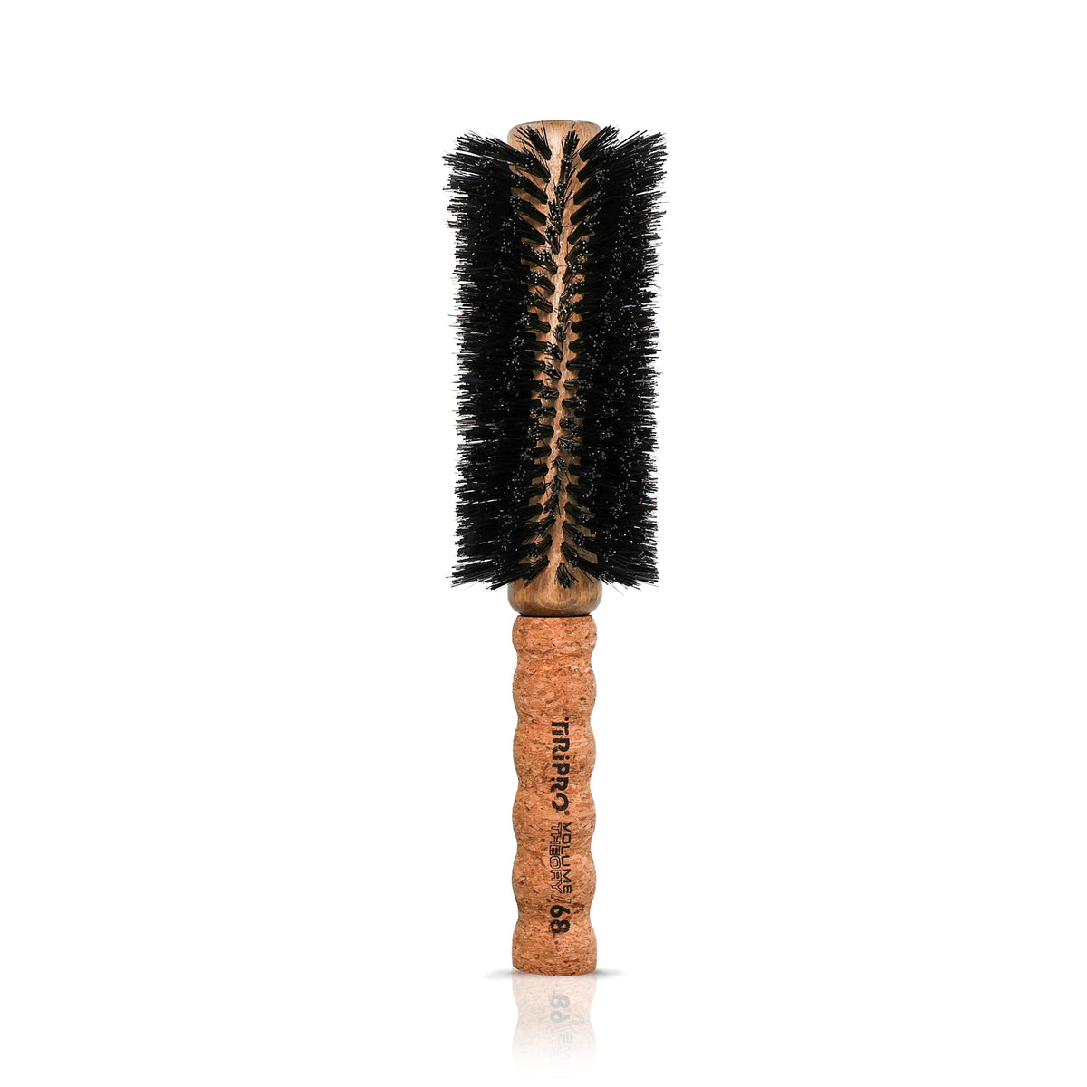 Volume Theory Round Professional Cork-Handle Boar Bristle Brush