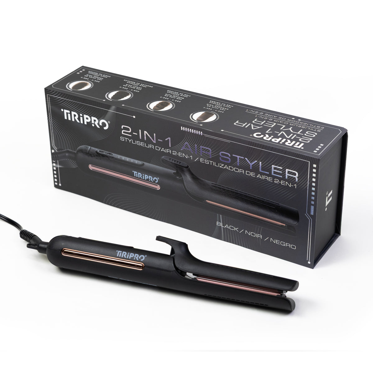 Air Styler 2-in-1 Flat Iron & Curler with Cool-Set Airflow