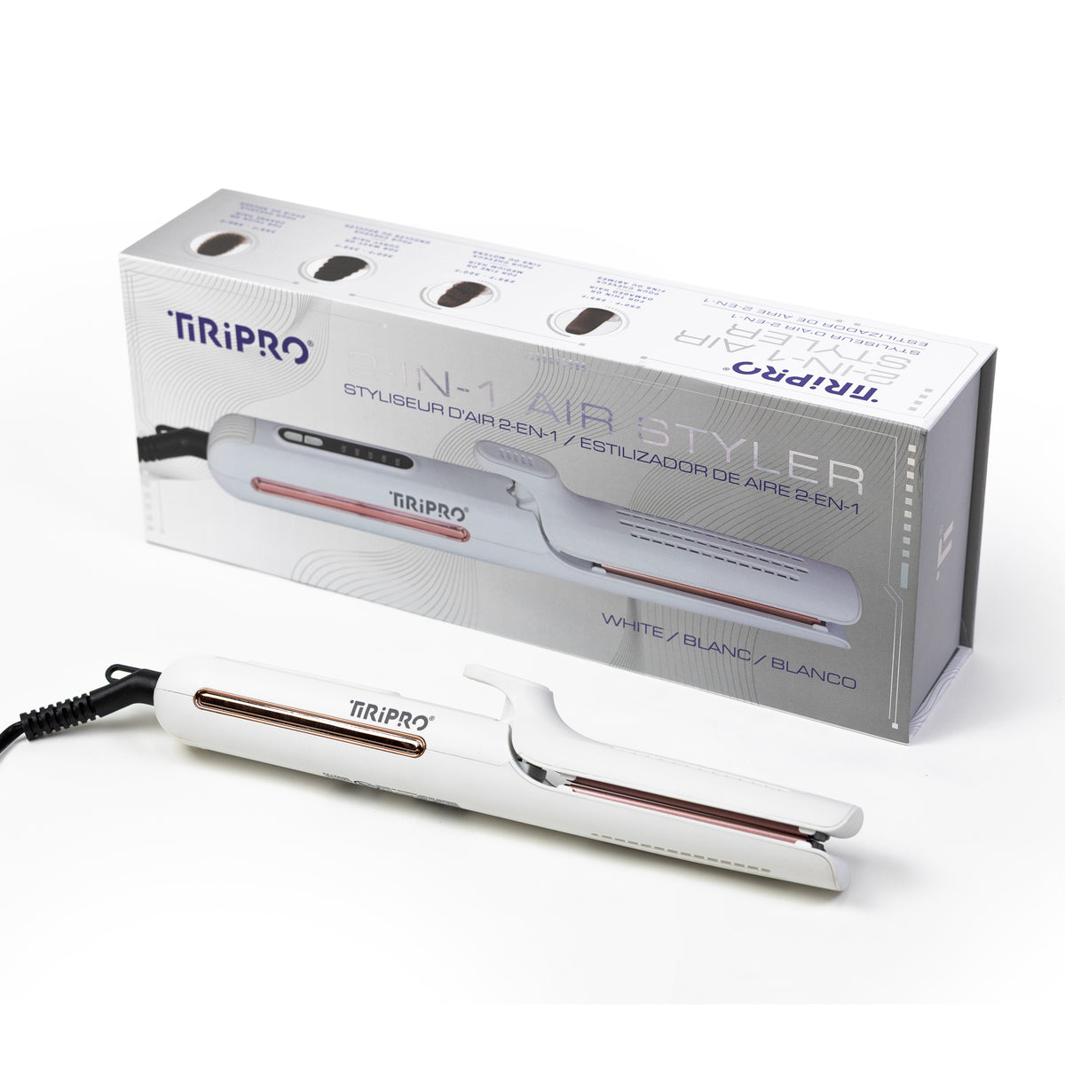 Air Styler 2-in-1 Flat Iron & Curler with Cool-Set Airflow