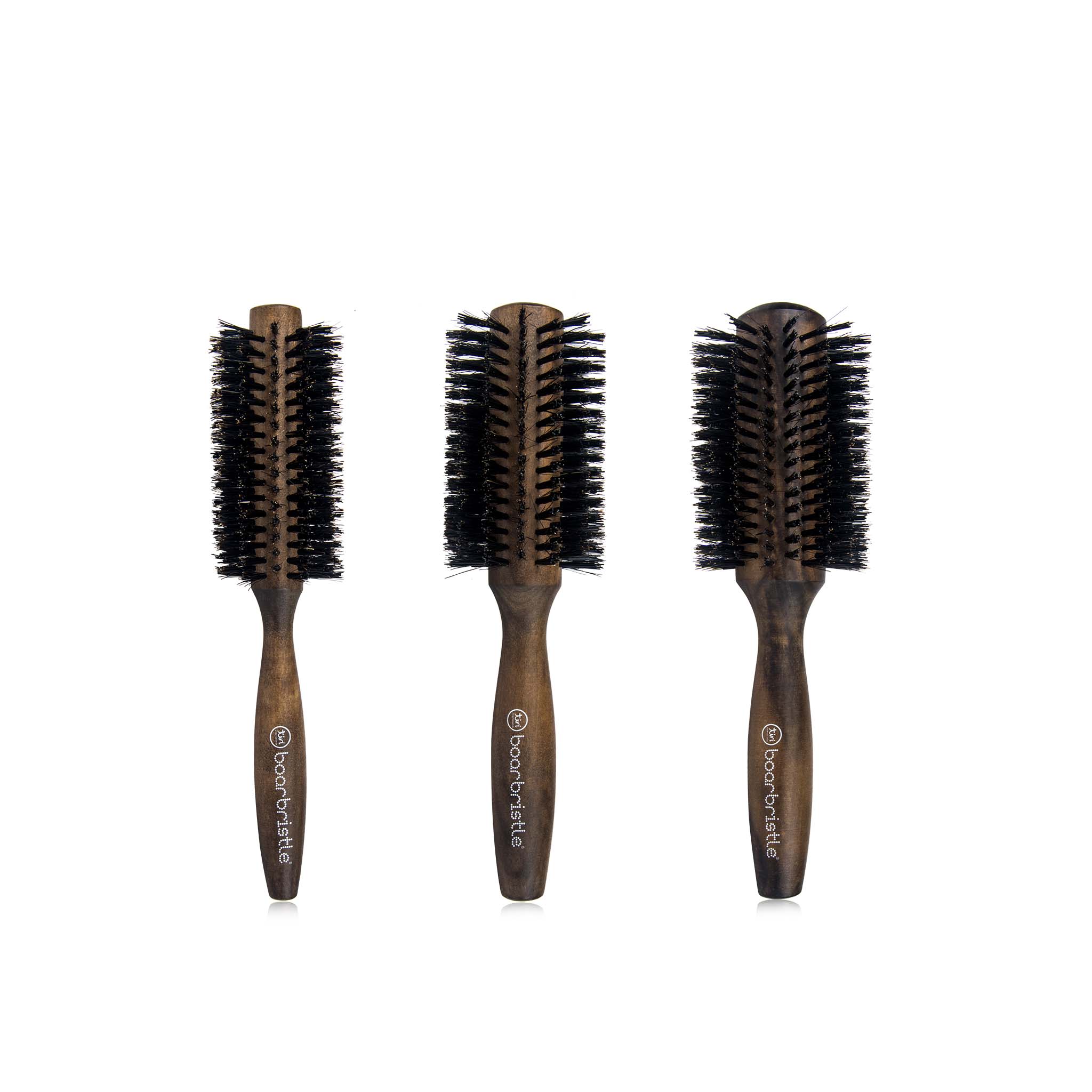Complete 3pc Professional Boar Bristle Hair Brush Collection (All Sizes Included)