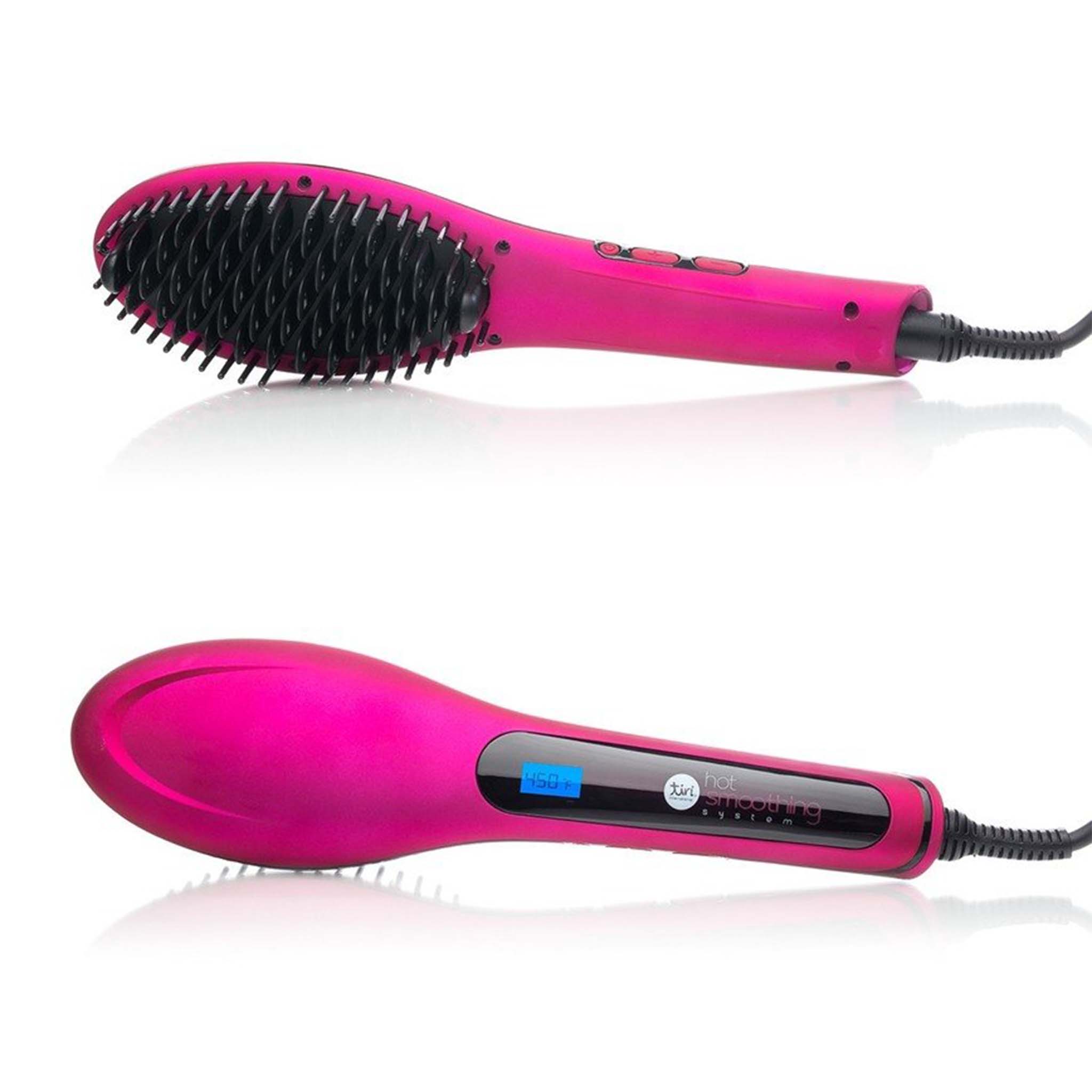 Digital Hot Brush Smoothing System with Far Infrared Tech - Fuschia