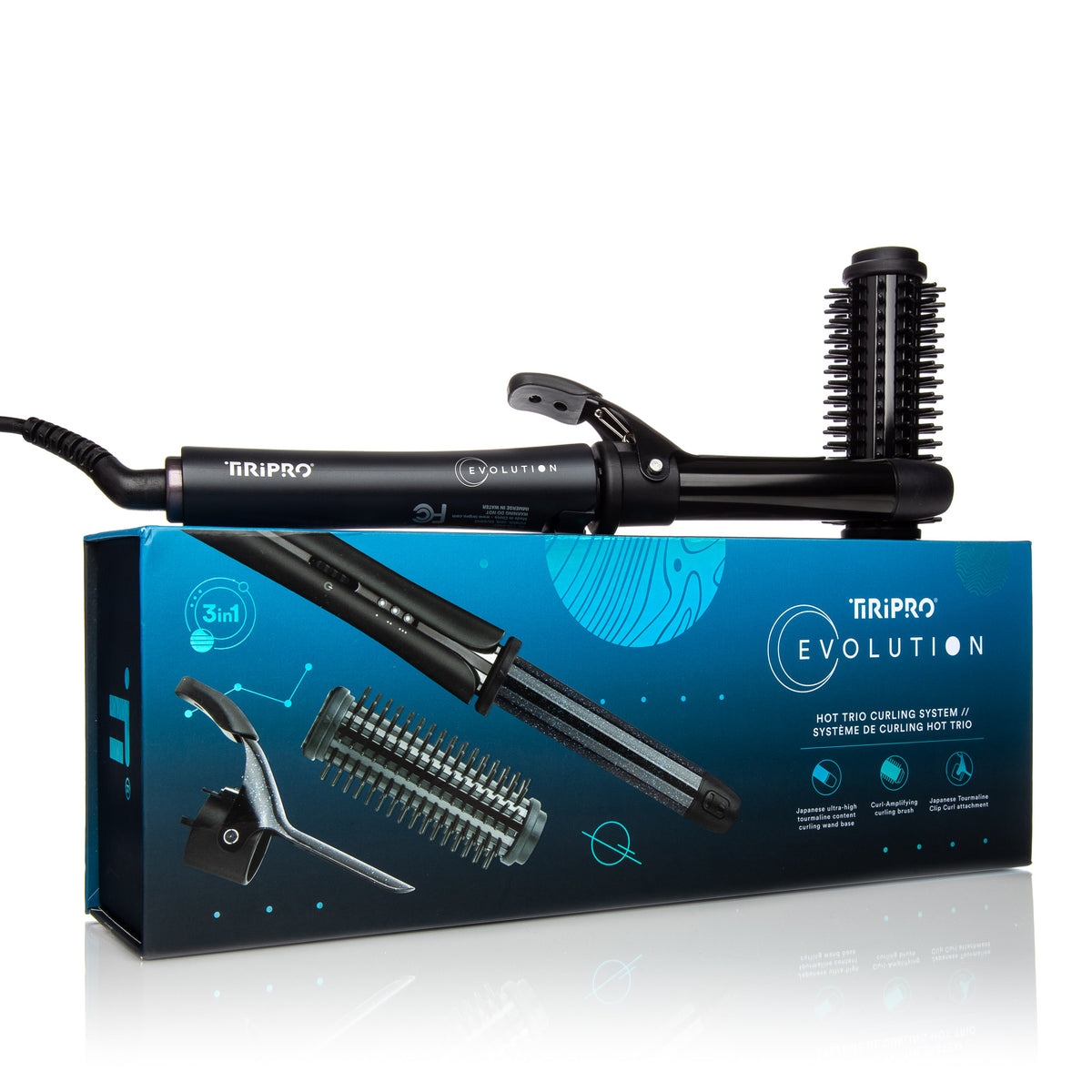 3in1 Hot Trio Curling System (Black Mirror) display picture 1